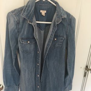 J. Crew chambray button down